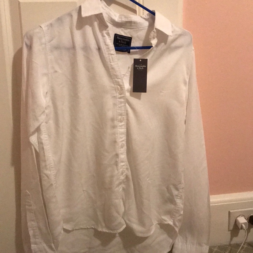 Abercrombie and Fitch white button up